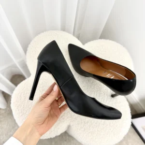 LULA 39 czarne klasyczne czółenka szpilki skóra naturalna