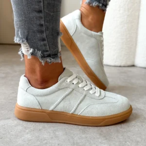 LULA 50 skórzane trampki oldschool szare