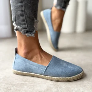 LULA 52 niebieskie materiałowe espadryle